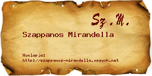 Szappanos Mirandella névjegykártya
